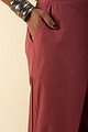 Image for Kusvaa Pnt006 Esha Cotton Poplin Pant Mauve Side