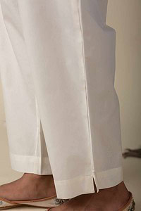Image for Kusvaa Pnt006 Esha Cotton Poplin Pant Offwhite Closeup