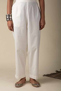 Image for Kusvaa Pnt006 Esha Cotton Poplin Pant Offwhite Featured
