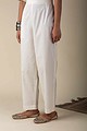 Image for Kusvaa Pnt006 Esha Cotton Poplin Pant Offwhite Front