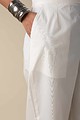 Image for Kusvaa Pnt006 Esha Cotton Poplin Pant Offwhite Side
