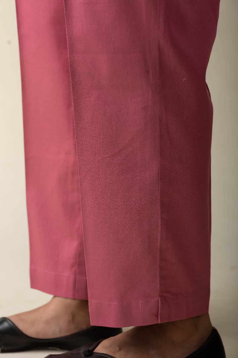 Image for Kusvaa Pnt006 Esha Cotton Poplin Pant Rosepink Closeup 3