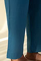 Image for Kusvaa Pnt006 Esha Cotton Poplin Pant Skyblue Side