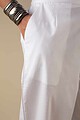 Image for Kusvaa Pnt006 Esha Cotton Poplin Pant White Side
