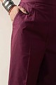 Image for Kusvaa Pnt006 Esha Cotton Poplin Pant Wine Sitting