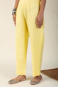 Image for Kusvaa Pnt006 Esha Cotton Poplin Pant Yellow Featured