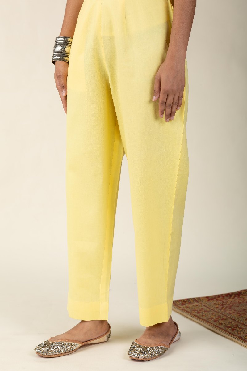 Image for Kusvaa Pnt006 Esha Cotton Poplin Pant Yellow Featured
