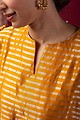 Image for Kusvaa Wkr026 Nandini Chanderi A Line Kurta Closeup