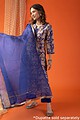 Image for Kusvaa Wkr028 Hyma Chanderi Straight Kurta Pattern New