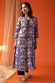 Image for Kusvaa Wkr028 Hyma Chanderi Straight Kurta Sleeves
