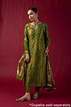 Image for Kusvaa Wkr029 Avani Straight Tissue Kurta Sitting New