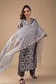 Image for Kusvaa Wkr032 Riona Cotton Handblock Kurta Pocket