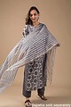 Image for Kusvaa Wkr032 Riona Cotton Handblock Kurta Pocket New