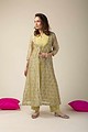 Image for Kusvaa Wkr036 Diyani Chanderi Straight Kurta Closeup 3