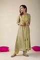 Image for Kusvaa Wkr036 Diyani Chanderi Straight Kurta Side
