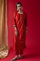 Image for Kusvaa Wkr039 Jiyani Chanderi Kurta Side