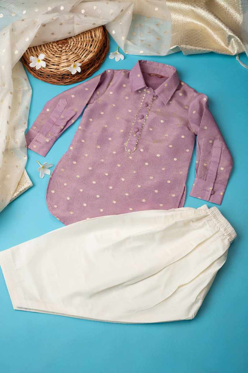 Image for Kusvaa Byw027 Mitansh Cotton Boys Kurta Pant Set Featured