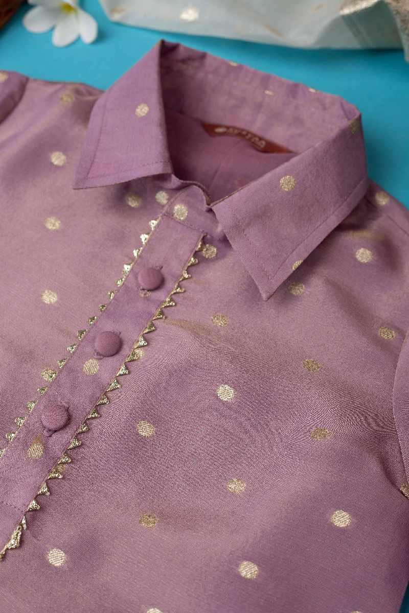 Image for Kusvaa Byw027 Mitansh Cotton Boys Kurta Pant Set Front