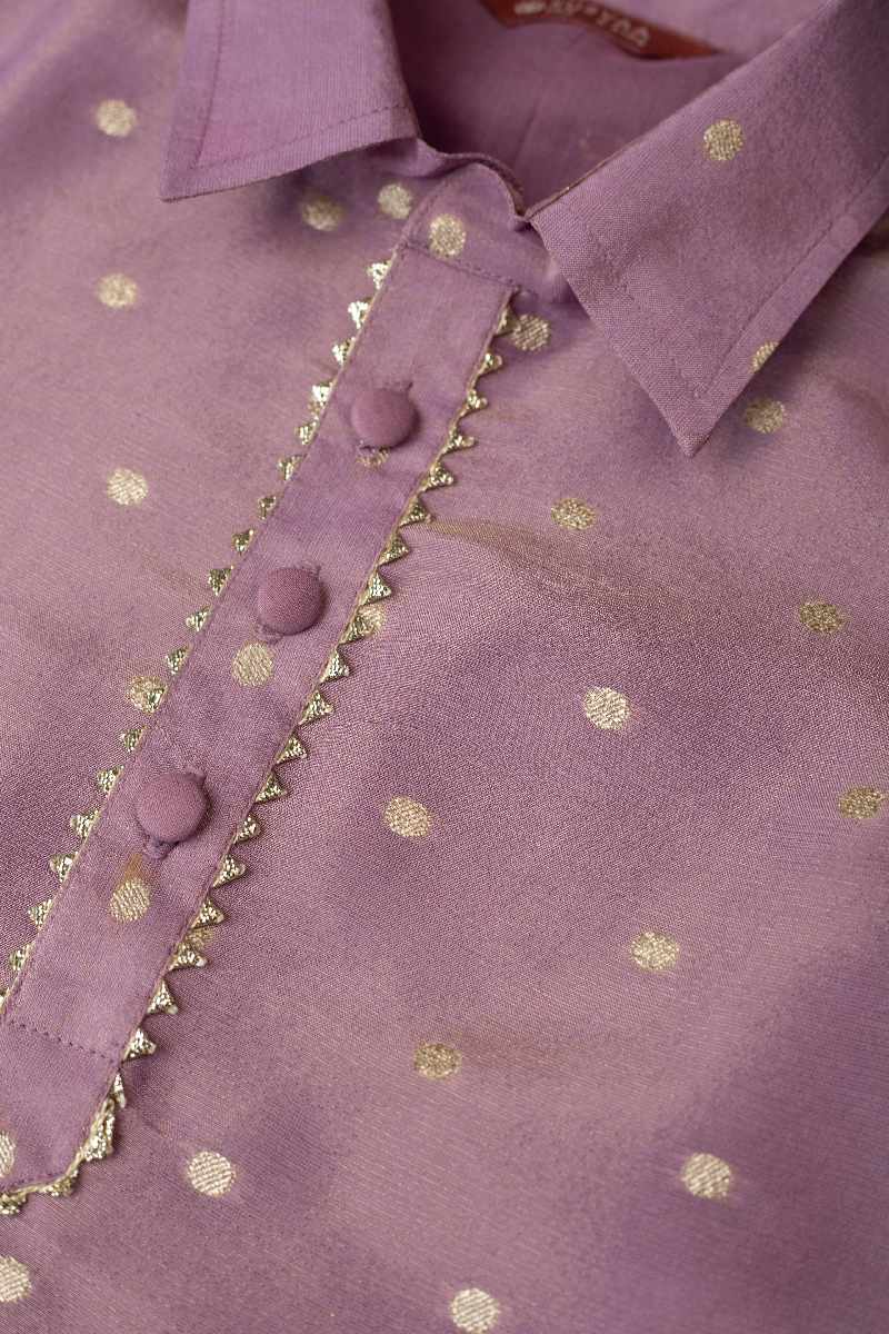 Image for Kusvaa Byw027 Mitansh Cotton Boys Kurta Pant Set Side