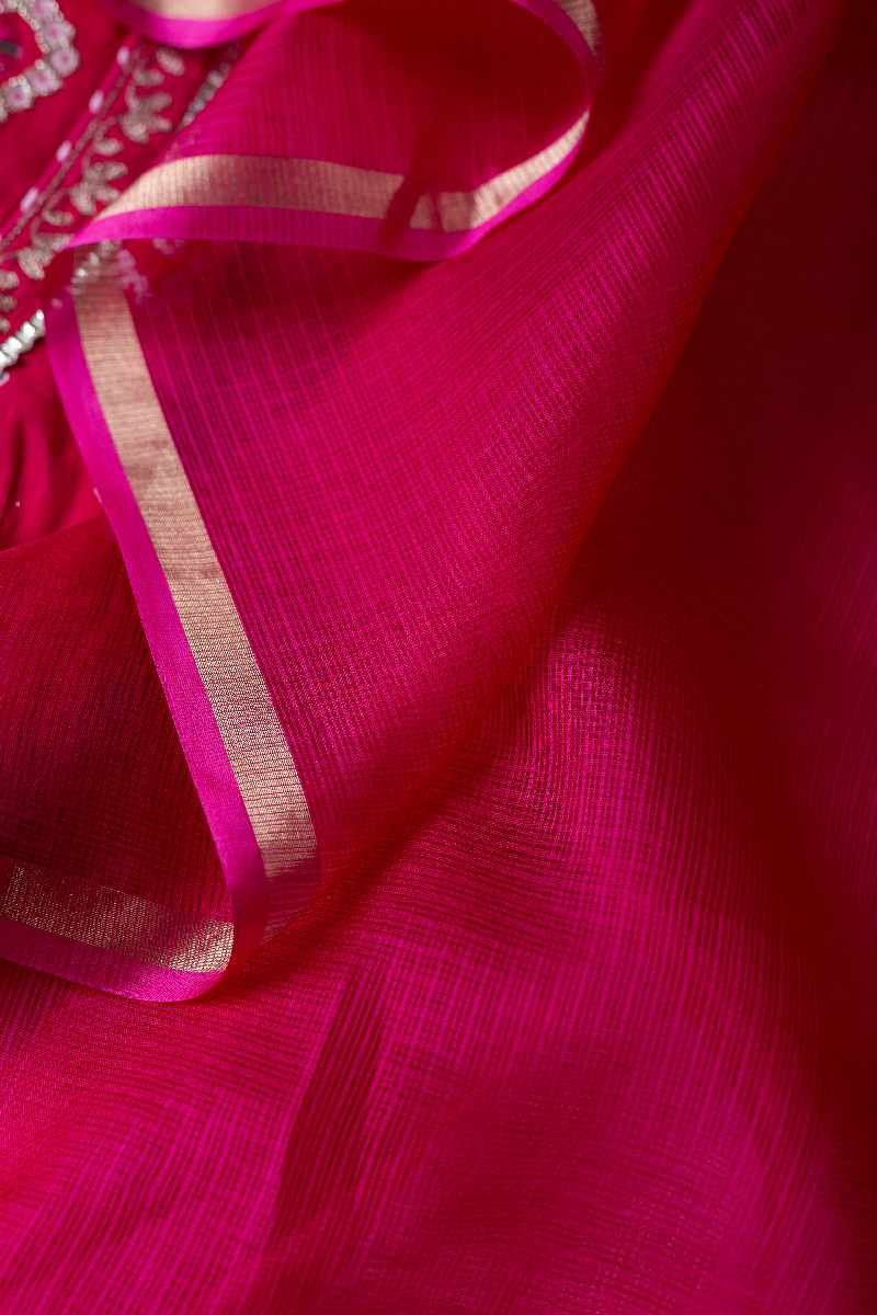 Image for Kusvaa Cood036dup Shiradha Kota Silk Dupatta Front