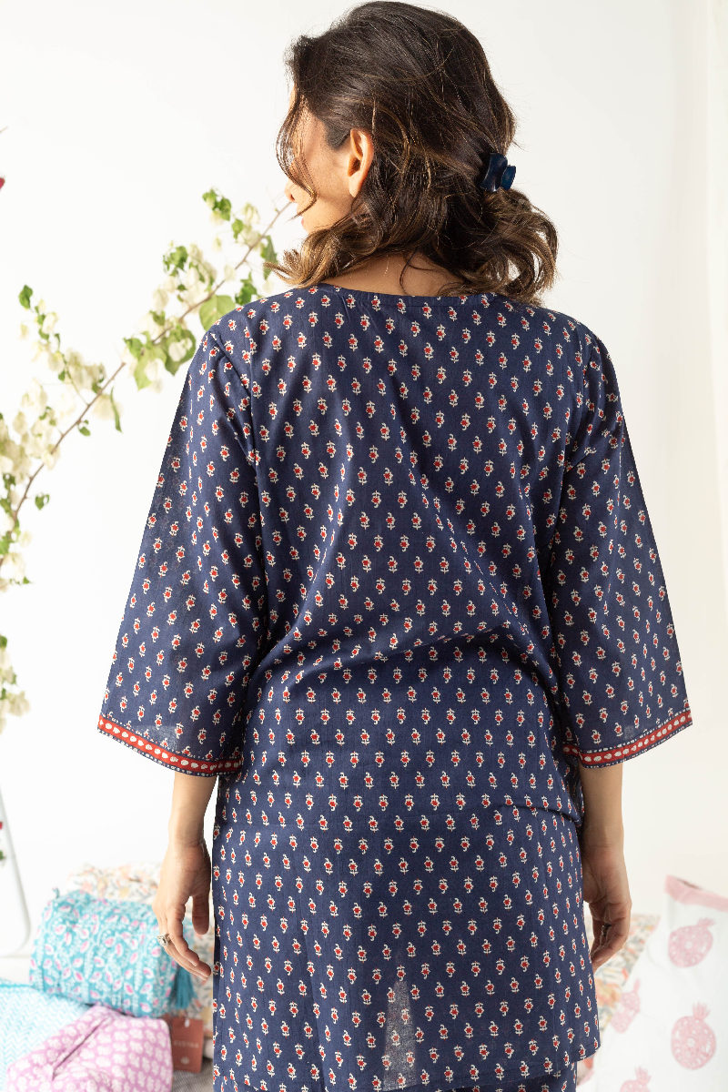 Image for Kusvaa Cood039 Kriya Cotton Lounge Wear Set Closeup 2
