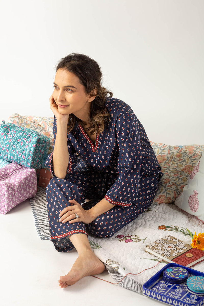 Image for Kusvaa Cood039 Kriya Cotton Lounge Wear Set Featured