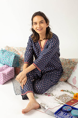 Image for Kusvaa Cood039 Kriya Cotton Lounge Wear Set Front