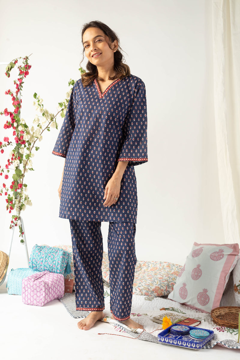 Image for Kusvaa Cood039 Kriya Cotton Lounge Wear Set Sitting