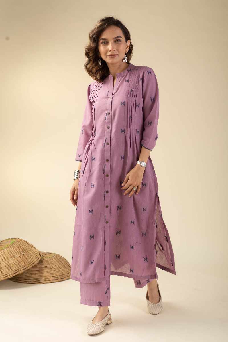 Image for Kusvaa Cood043 Aruni Handloom Cotton Co Ord Set Sitting
