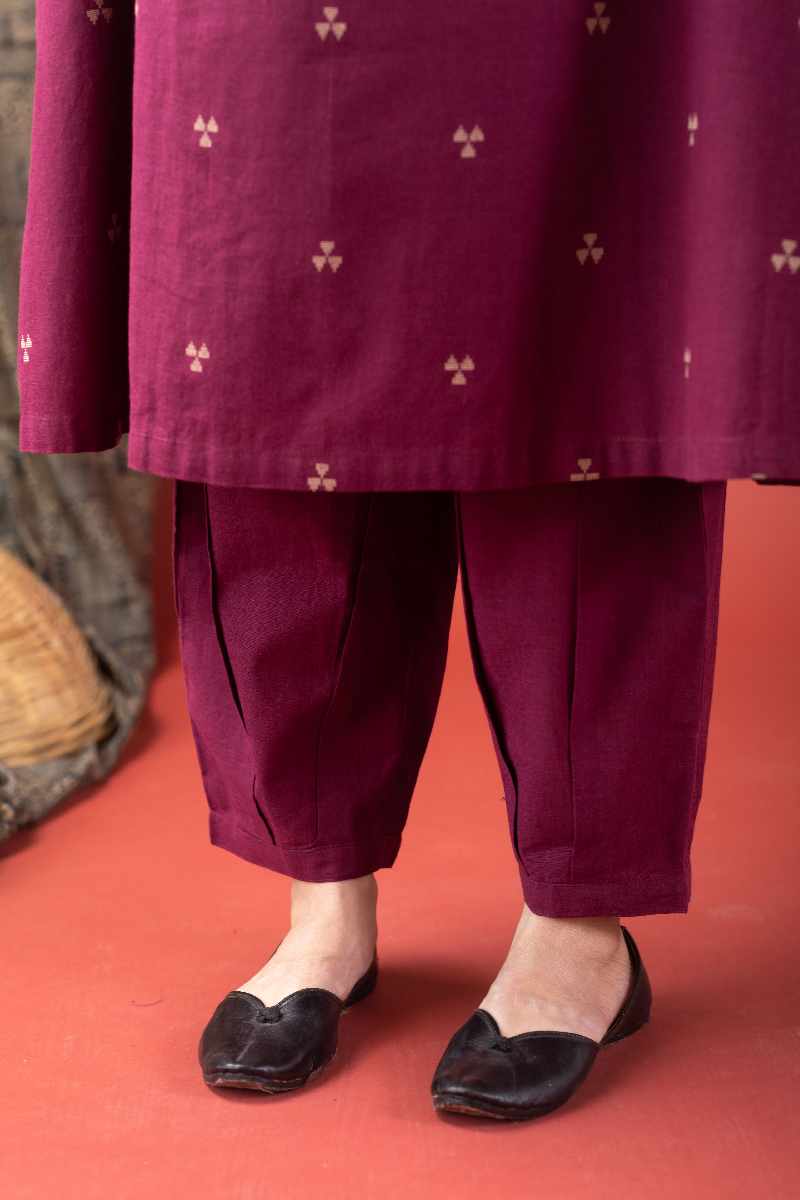 Image for Kusvaa Cood044 Amita Handloom Cotton Co Ord Set Neck