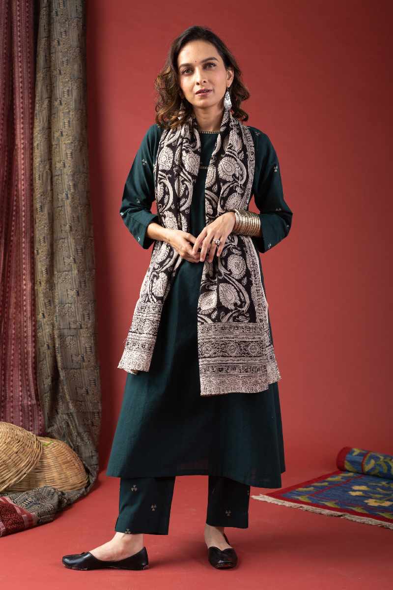 Image for Kusvaa Cood045 Grisha Handloom Cotton Co Ord Set Back