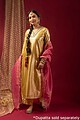 Image for Kusvaa Cood047 Chaitali Tissue Kurta Pant Set Closeup Latest