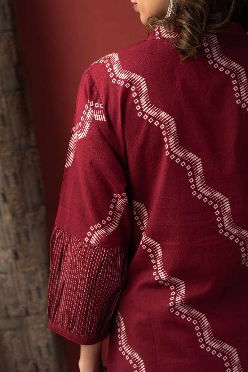 Image for Kusvaa Cood048 Drista Cotton Kurta Pant Set Neck