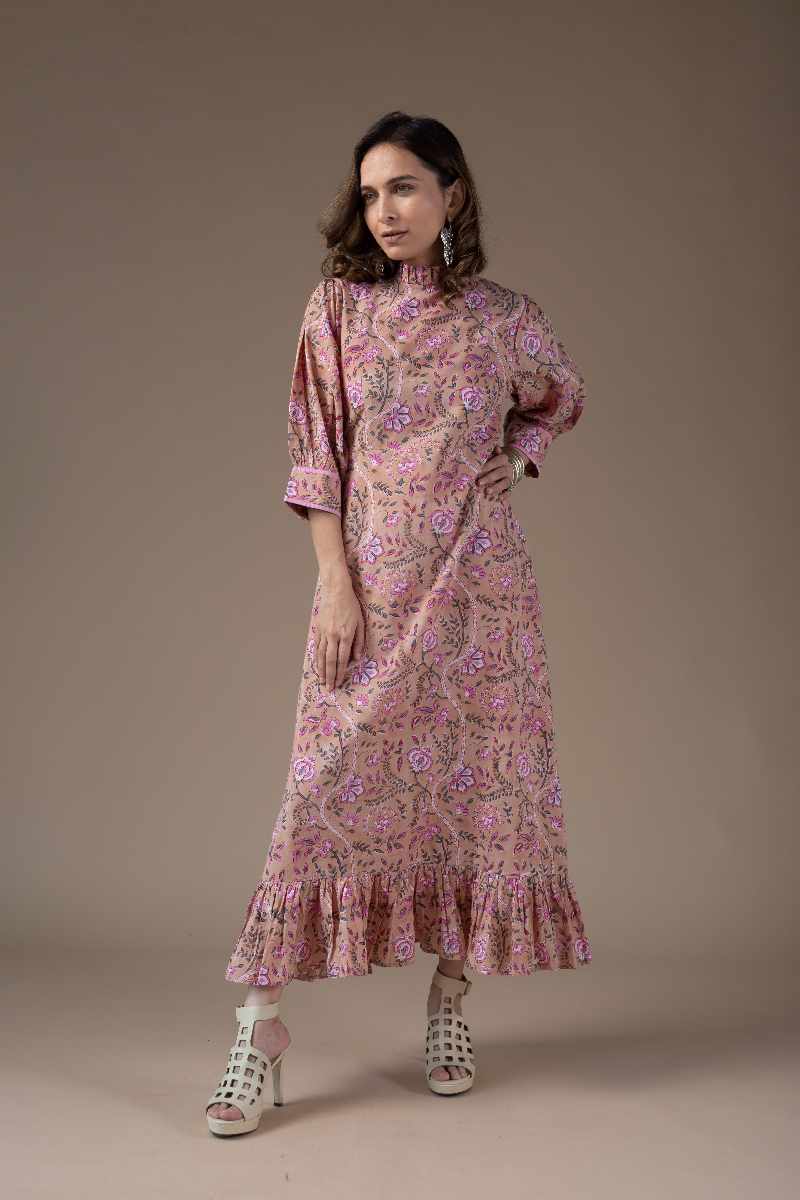 Image for Kusvaa Dr011 Saisha Cotton A Line Dress Front