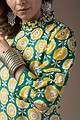 Image for Kusvaa Dr013 Brahmi Cotton Block Print Dress Side