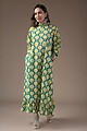Image for Kusvaa Dr013 Brahmi Cotton Block Print Dress Sitting