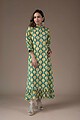 Image for Kusvaa Dr013 Brahmi Cotton Block Print Dress Sleeves