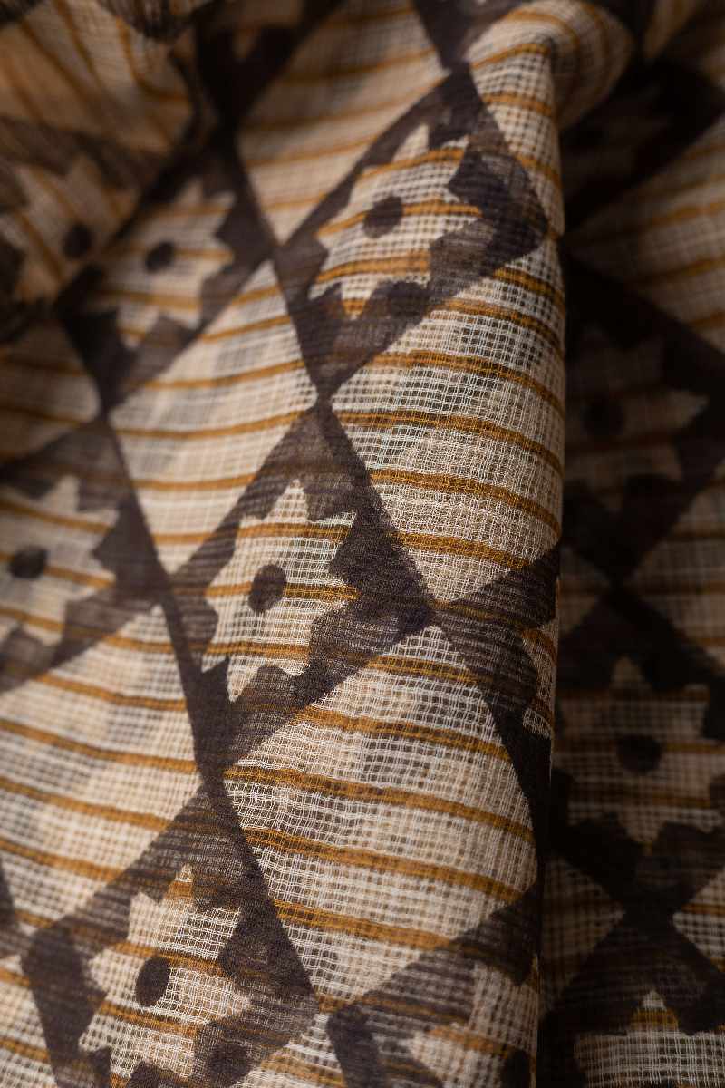 Image for Kusvaa Dup103 Tajanae Cotton Kota Doriya Dupatta Front