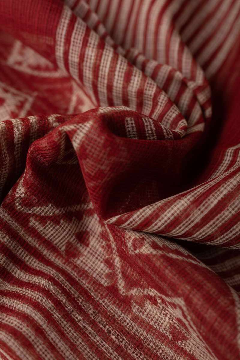 Image for Kusvaa Dup104 Sohalia Cotton Kota Doriya Dupatta Side