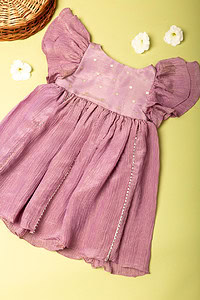 Image for Kusvaa Grw029 Srisha Tissue Girls Frock Featured New