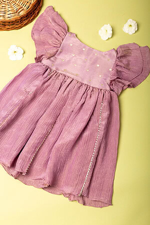 Image for Kusvaa Grw029 Srisha Tissue Girls Frock Featured New