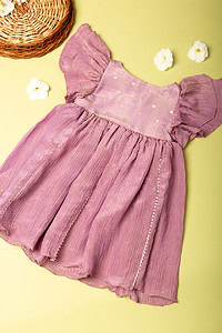 Image for Kusvaa Grw029 Srisha Tissue Girls Frock Front New