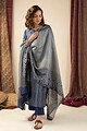 Image for Kusvaa Kds009 Aruna Tussar Kurta With Dupatta Set Back