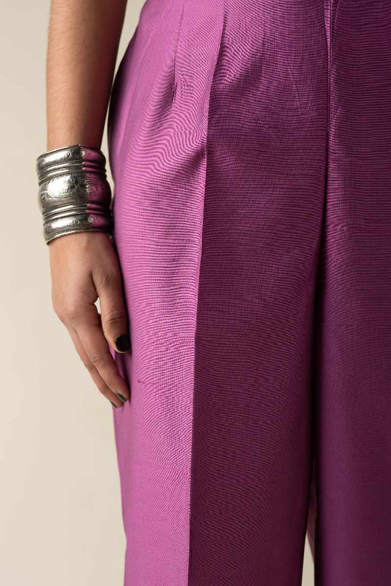 Image for Kusvaa Wkr040p Ritushri Cotton Silk Pant Side