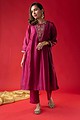 Image for Kusvaa Wkr041 Veda Moga Muslin A Line Kurt.jpg Front
