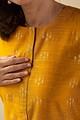 Image for Kusvaa Wkr043 Kahlima Cotton Silk Kurta Closeup 2