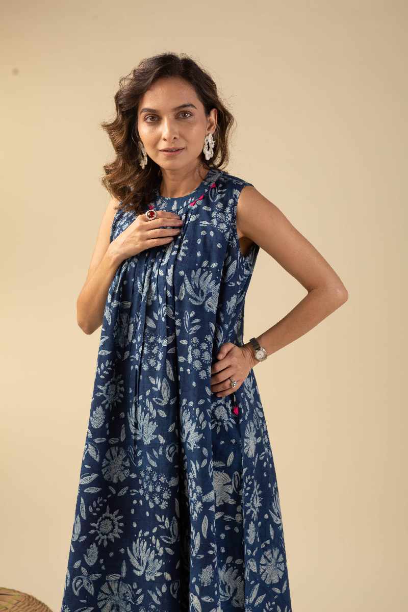 Image for Kusvaa Wkr044 Rio Cotton Handblock Dress Featured