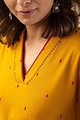 Image for Kusvaa Wkr045 Roohi Handloom Cotton Kurta Closeup