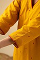 Image for Kusvaa Wkr045 Roohi Handloom Cotton Kurta Side