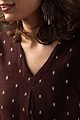 Image for Kusvaa Wkr046 Zayni Cotton Silk Kurta Closeup